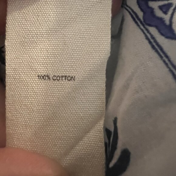 Johnny Was Floral Tunic Top Size L Blue V Neck Boho Chic Flowy Gypsy Bohemian - Picture 6 of 12